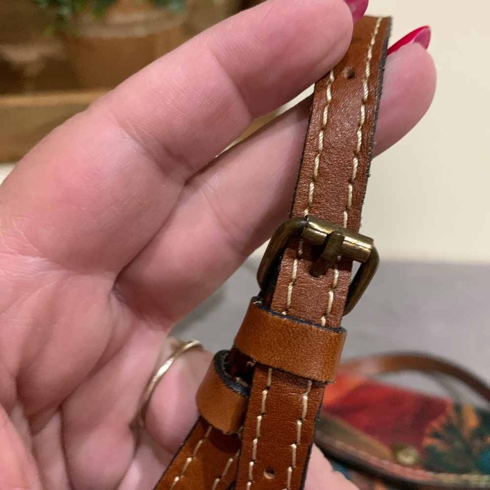 Patricia Nash Floral Mini Barrel Crossbody - Picture 6 of 9